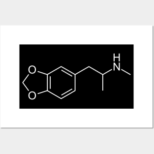 MDMA Ecstasy C11H15NO2 Posters and Art